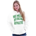 thumbnail image 3 of No Meat This Athlete Vegetarian Funny Unisex Plus Fleece Graphic Hoodie Brisco Brands 4X, 3 of 5