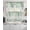 Grey Sage Green, variant on Brown Eucalyptus Leaves Swag Kitchen Curtains Sets for Windows 24 Inch Length, Spring Summer Botanical Short Window Curtain Panels Swags Valances and Tiers 3 Piece Set for Cafe/Dining Room