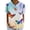 Multicolor 4, variant on Shirts for Women Summer Short Sleeve 90s Halloween Print Casual Collared Work Blouse