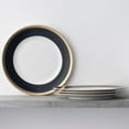 thumbnail image 2 of Noritake Odessa Cobalt Gold Set of 4 Dinner Plates, 2 of 7