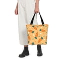 thumbnail image 5 of Fuzoiu Love Carrot Print Large Capacity Shoulder Bag for Women,Large Capacity Office Purse,Laptop Tote Bag,Casual Everyday Tote for Work Beach Travel and Shopping Grocery, 5 of 6