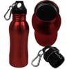 Trademark 18-oz Stainless Steel Sports Bottle with Twist Cap, Red