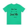thumbnail image 2 of Unisex Jersey Short Sleeve Tee Christian T-Shirt Here I am Lord 2XL, 2 of 5