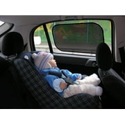 Somnr Side Automotive Window Sunshades, Glare and UV Rays Protection Car Sun Shade for Baby, 4 pack 20x12 Cling Sunshades for Car Side Windows-Sun