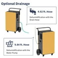 thumbnail image 6 of 200 pt. 8,000 sq. ft. Bucketless Commercial Dehumidifier in Yellows/Golds with Pump, 6 of 8