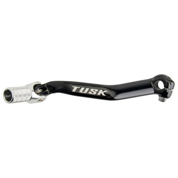 Tusk Folding Shift Lever Black/Silver Tip for Yamaha YZ125 2005-2024