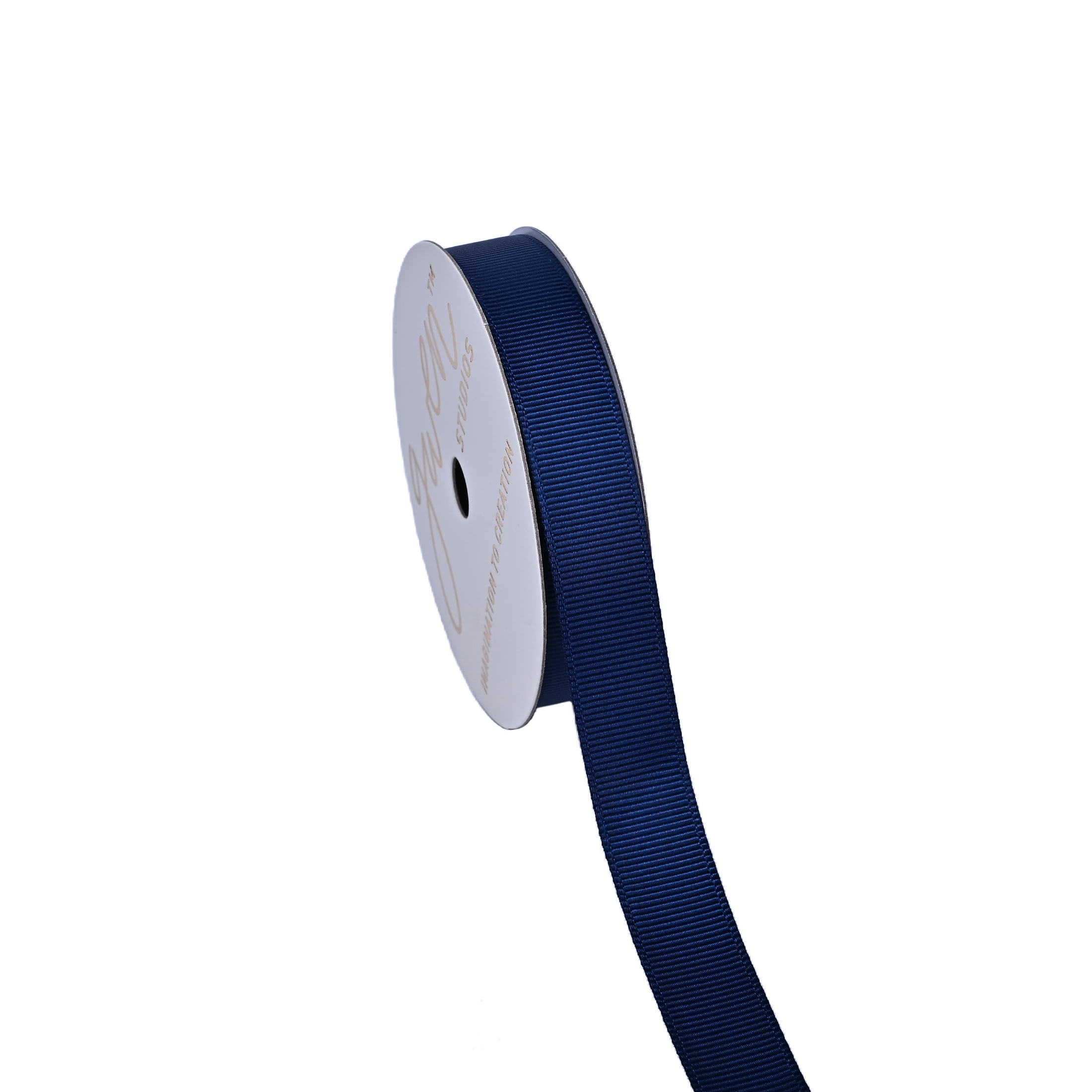 Gwen Studios 5/8" Navy Grosgrain Ribbon, 7 Yards