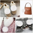 thumbnail image 6 of 12 Pieces Faux Fur Pom Pom Balls Fur Fluffy Pompom Ball with Elastic Loop for Hats Shoes Scarves Gloves Scarves Bag Key Chain Charms Accessories, 6 of 7