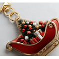 thumbnail image 4 of Santa Claus Sled Acrylic Keychain - Christmas Car Decorations, Backpack Charm, Stocking Stuffers, Holiday Gift, Tree Ornament, 4 of 5