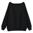 thumbnail image 3 of Women's Sweatshirts 2025 Long Sleeve One Shoulder Trendy Casual Oversized Pullover Tops Sweatshirt for Women, 3 of 5