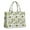 Green Football Monogram, variant on Large Capacity Tote Bag,Green and Brown Football Stitch Pattern Handbag Fashion Luxury Tote Bag,15.7"x13"x 5.1" Inches,Laptop Compatible