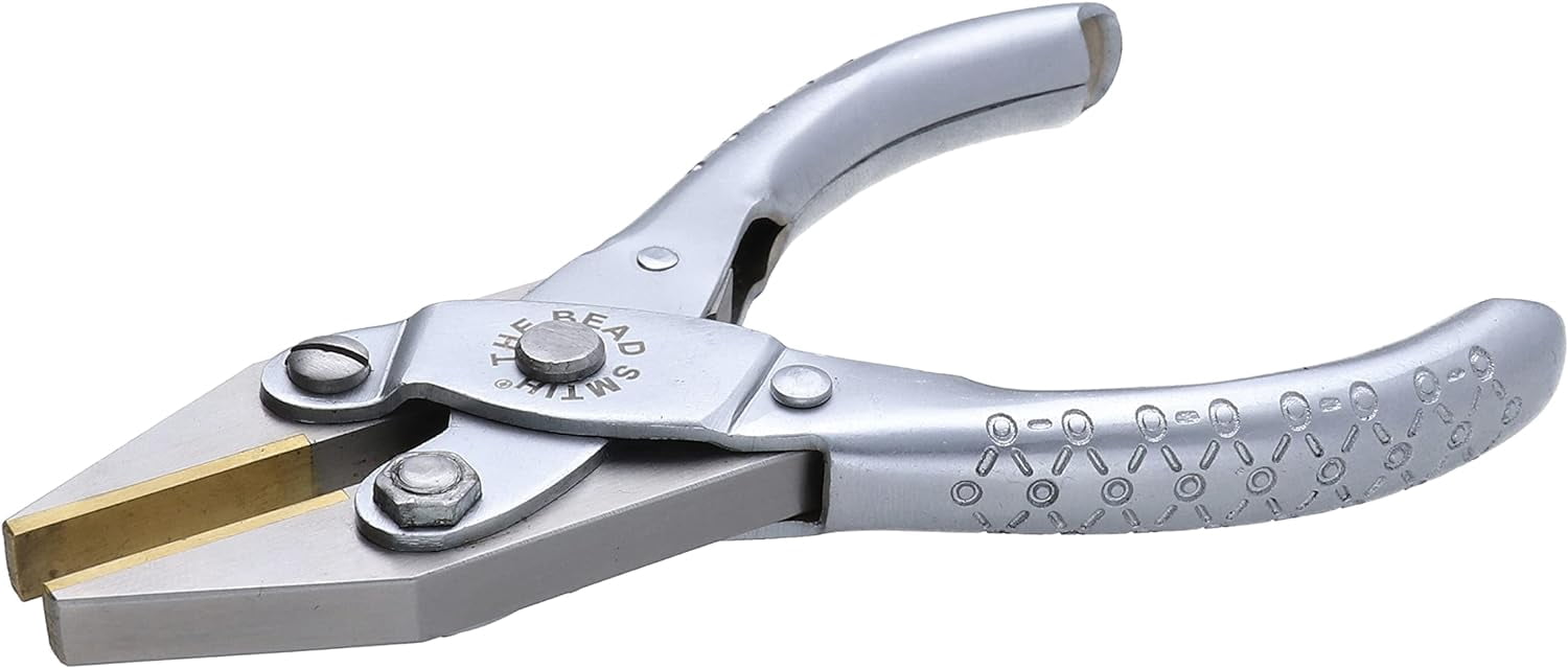 The Beadsmith Flat Nose Parallel Pliers - 4.92 inches (125mm), Steel Tool for Jewelry Making, No Spring