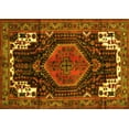 thumbnail image 1 of Ahgly Company Machine Washable Indoor Rectangle Persian Yellow Traditional Area Rugs, 3' x 5', 1 of 4