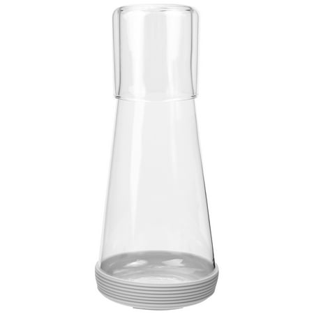

1 Set of Household Bedside Carafe Bedroom Glass Carafe Transparent Water Jug Home Accessory