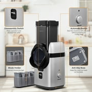 Electric Cheese Grater, Salad Maker With 5 Different Shapes of Blades, Electric Slicer Shredder, Electric Salad Machine for Cheeses, Fruits, Vegetables