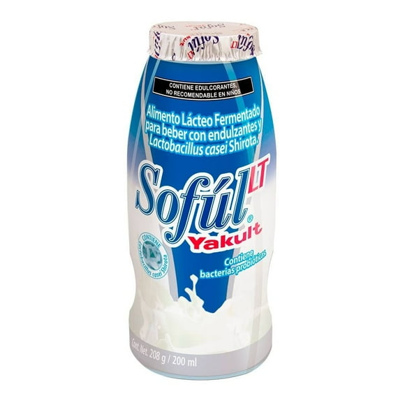 Alimento lácteo fermentado bebible Yakult Sofúl LT natural 208 g