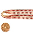 thumbnail image 4 of Miangastore Rhinestone Chain Gold Glass 3Pcs 90X0.8cm, 4 of 8
