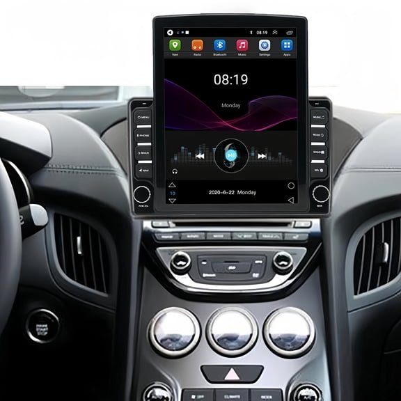 Android 15 9.7in Double Din Car Stereo Radio for Hyundai Genesis 2013 with Camera Microphone With GPS, FM, WiFi,Bluetooth，mirror link, steering wheel control easy to install