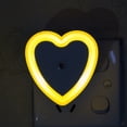 thumbnail image 4 of Heart Shaped Plug In LED Night Light Dusk Dawn Sensor Auto On Off Soft Warm Glow Bedroom Nursery, 4 of 6