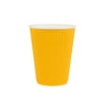 thumbnail image 5 of Restpresso 12 oz Yellow Paper Coffee Cup - Ripple Wall - 3 1/2" x 3 1/2" x 4 1/4" - 25 count box, 5 of 10