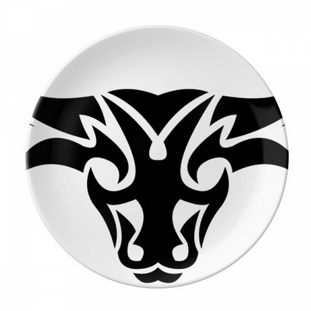 

Constellation Taurus Zodiac Symbol Plate Decorative Porcelain Salver Tableware Dinner Dish
