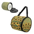 thumbnail image 2 of ZIATUBLE Sunflower Toilet Paper Holder Oil Painting Towel Dispenser Cover with Smooth Zipper Roll Paper Storage Bag Reusable Storage Organizer Universal Carrying and Storage Case, 2 of 7