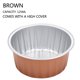 thumbnail image 1 of Tazas de aluminio para cupcakes, tazas redondas para cupcakes con tapa, mini tazas para cupcakes, tazas para hornear en la cocina, 100 unidades Wmkox8yii hjk6139, 1 of 1