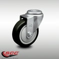 thumbnail image 2 of 4 Inch SS Black Polyurethane Wheel Swivel Bolt Hole Caster Service Caster Brand, 2 of 2