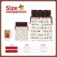 thumbnail image 3 of Rocae Colorful Trains Print Christmas Drawstring Linen Gift Bag with Drawstrings Treat Bag Goody Present Bags for Christmas Party Favor, 3 of 8
