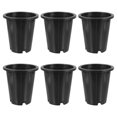 thumbnail image 2 of Stri Set of 6 round plastic flower pots for plants, 2 of 6