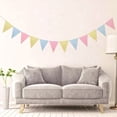 thumbnail image 4 of Monstrate Fiesta con banderas de guirnaldas elegantes y minimalistas: ambiente moderno, resistente y duradero sin esfuerzo Kits de decoración para fiestas azul amarillo rosa, 4 of 6