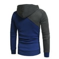 thumbnail image 4 of Vedolay Mens Zip Up Hoodie Casual Comfy Fall Fashion Outfits Clothes 2023 Dark Gray,2XL, 4 of 4