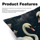 thumbnail image 2 of Juego de fundas de almohada decorativas Swan con diseños únicos para todas las ocasiones: 16 x 16, 18 x 18, 20 x 20 pulgadas (incluye 2 insertos)., 2 of 6