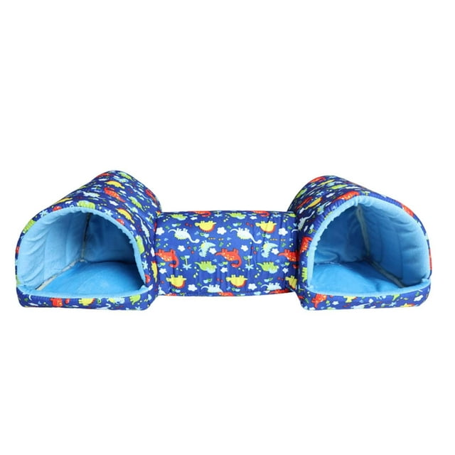 DOLITY Guinea Pig Tunnel Bedding Hamster Hideout for Chinchilla Small Pets Squirrel Blue