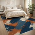 thumbnail image 3 of ODIKA 8'x10' Washable Area Rug Non-Slip Chair-Friendly Mat Front Door Contemporary Asymmetrical Paint Smear Abstract Bedside for Dining Room, Large Office, Lounge, 3 of 7