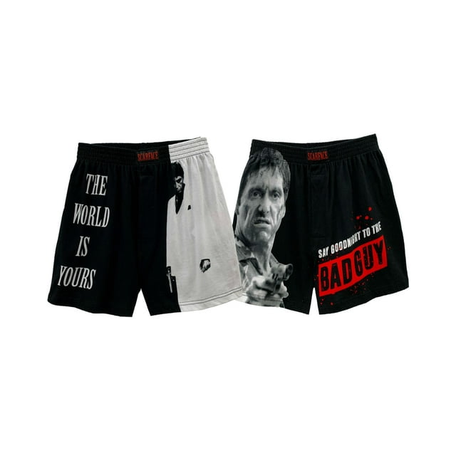 Scarface Men's Pajama Pants and Boxer Shorts Sleepwear Bottoms Set