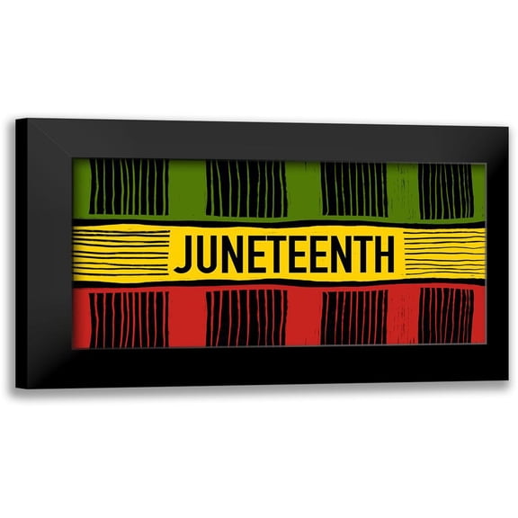 Prime, Marcus 14x9 Black Modern Framed Museum Art Print Titled - Juneteenth Cloth