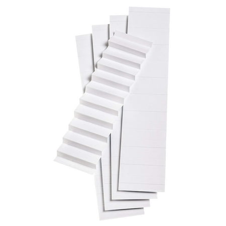 Esselte Az Durable 1/5 Cut - Pendaflex Blank Inserts for 1/5 Cut Hanging File Folders, 2 in, White, 100/Pack (242) - 1 PACK