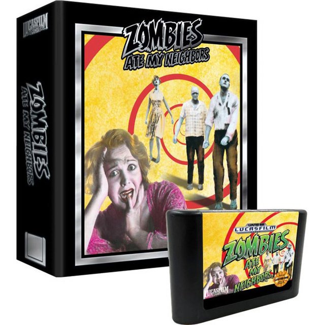 Zombies Ate My Neighbors Collectors Edition Black Cart (Limited Run Games) (Sega Genesis)