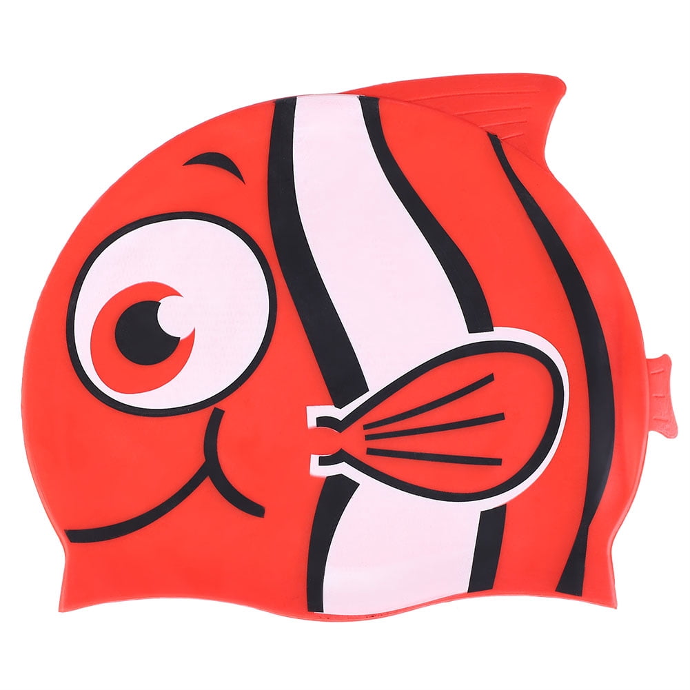 Gorro De Natación Infantil Con Forma De Pez – Silicona Suave, Cómodo Y Divertido Para Piscina