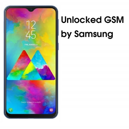 SAMSUNG Galaxy M20 M205M, 32GB, GSM Unlocked Dual SIM – Blue