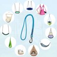 thumbnail image 5 of Swing Suspension Strap with Heavy Duty Stainless Steel Hook Hanging Chair Connection Ropes for Outdoor Hammocks Chair and Trees Hang Kit (Blue 2Pcs), 5 of 13