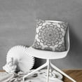 thumbnail image 5 of Eye-Catching Gray White Throw Pillow Covers – 16x16 inch, Set of 2 for Sofa, Couch or Outdoor, 5 of 7