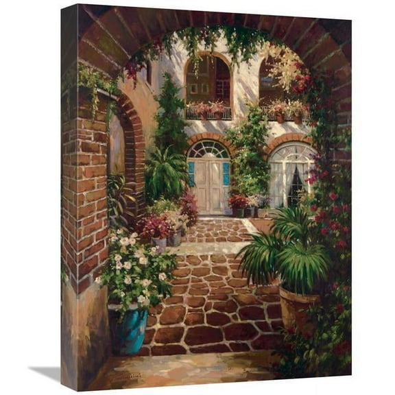 Global Gallery GCS-123255-1620-142 16 x 20 in. Courtyard Vista Art Print - Twindini
