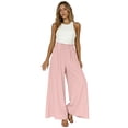 thumbnail image 3 of Dresfit Linen Pants for Women Wide Leg Palazzo Pants Summer 2026 Baggy Flowy Pant Lightweight Loose Elastic High Waist Beach Trousers with Pockets XL, 3 of 7
