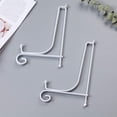 thumbnail image 4 of Plate Stands for Display 6 Inch - Adjustable White Metal Holder for Decorative Plates, Picture Frames, Tablets, Vinyl Records - Easel Stand with Foldable Design - 2 Pack, 4 of 7