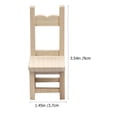 thumbnail image 2 of LEEYNEER Solid Wood Chair Model Mini House Photography Prop Home Miniature Decoration, 2 of 8