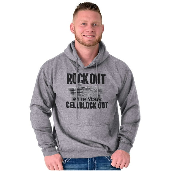 California Rock Out With Cellblock Unisex Plus Fleece Graphic Hoodie Brisco Brands 2X