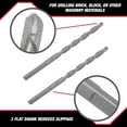 Hyper Tough 2Pack 5/32Inch Masonry Bit, 43126