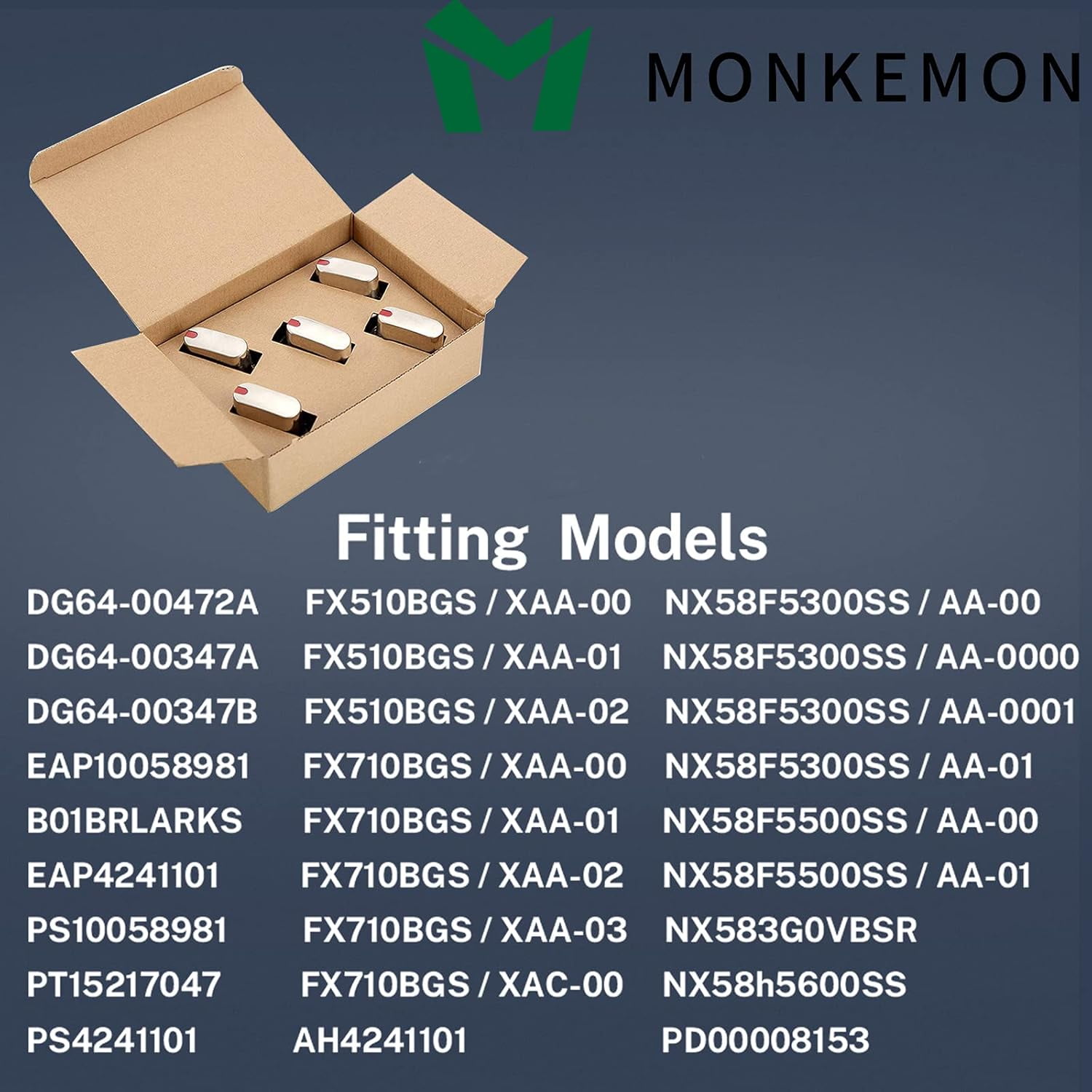 Upgraded 5pcs DG64-00472A / DG64-00347A Stove knobs Compatible with DG64-00473A,DG64-00347A,DG64-00347B Samsung Stove knob,Replaces FX710bgs,NX58F5500SS,FX510BGS,FX510BGS,NX58F5300SS